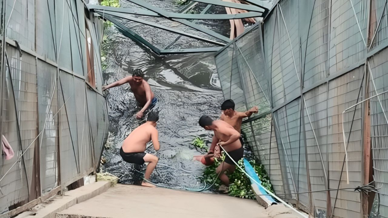 Delhi Roop Nagar Bridge Collapse, Photo Credit: Social Media 