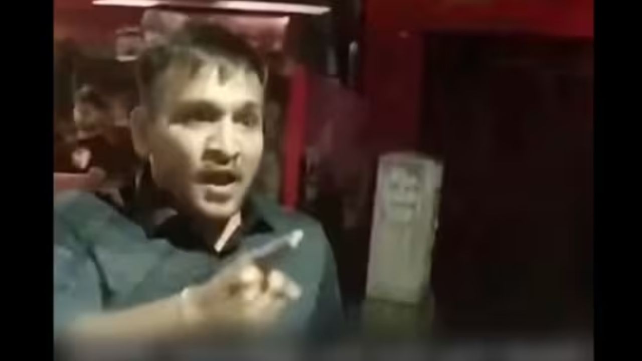 young man making noise