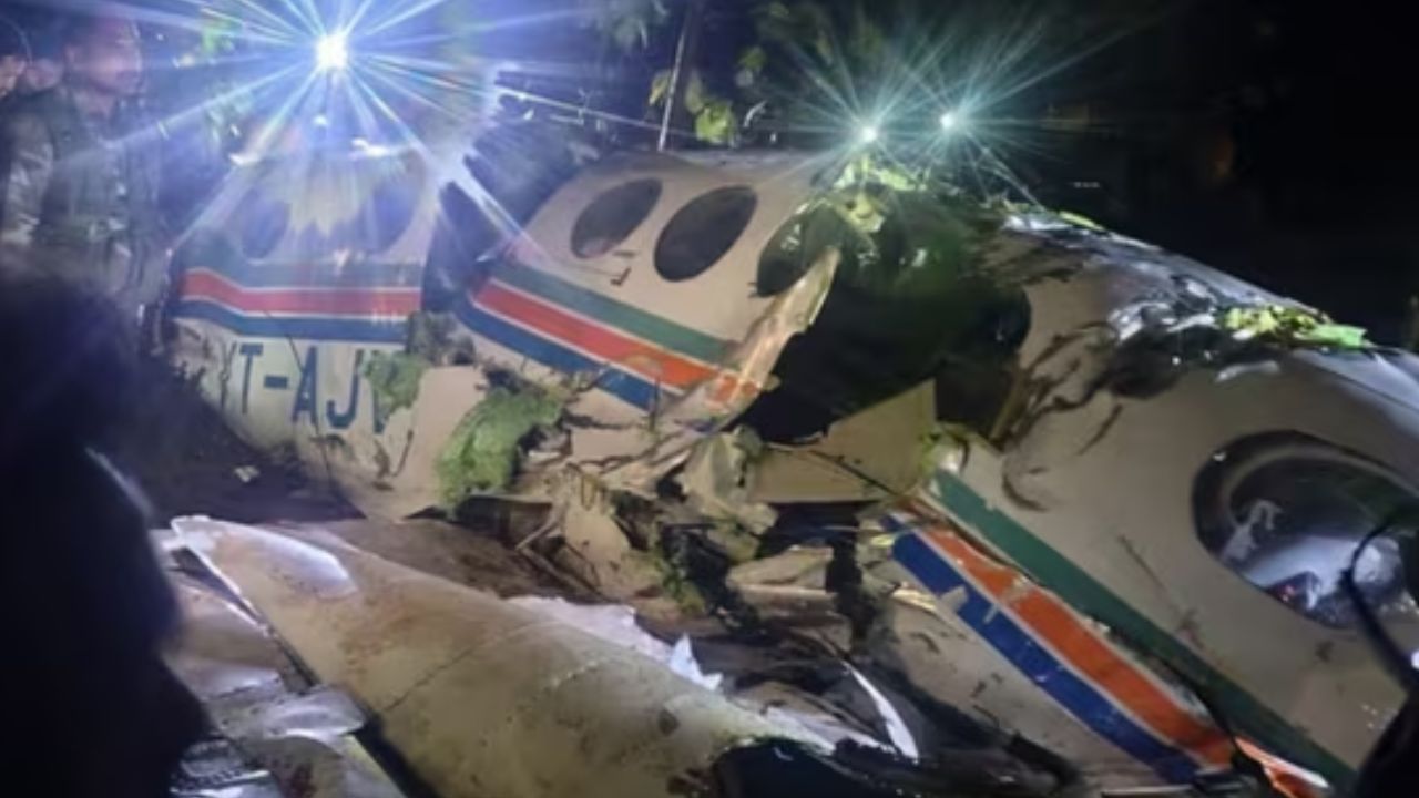 Plane Crash, Photo credit: PTI