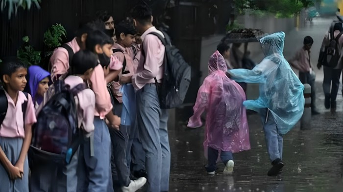 Students in Heavy Rain