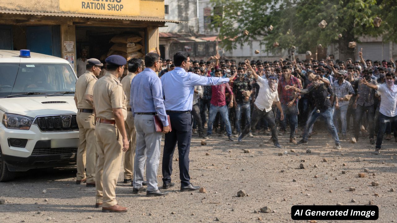 ai generated image of clash in hardoi