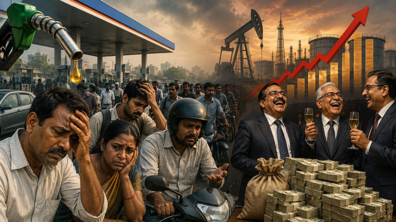 ai generated image of oil prices in india