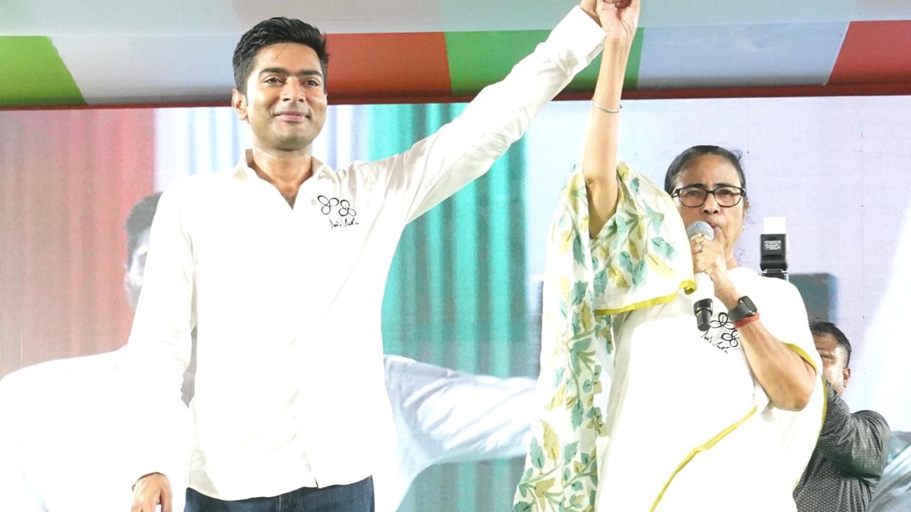 Abhishek Banerjee and Mamta Banerjee