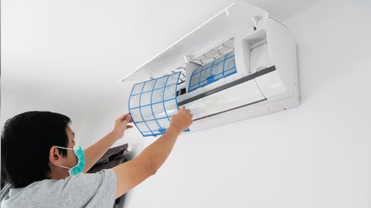 How to clean your split air conditioner indoor unit easily at home