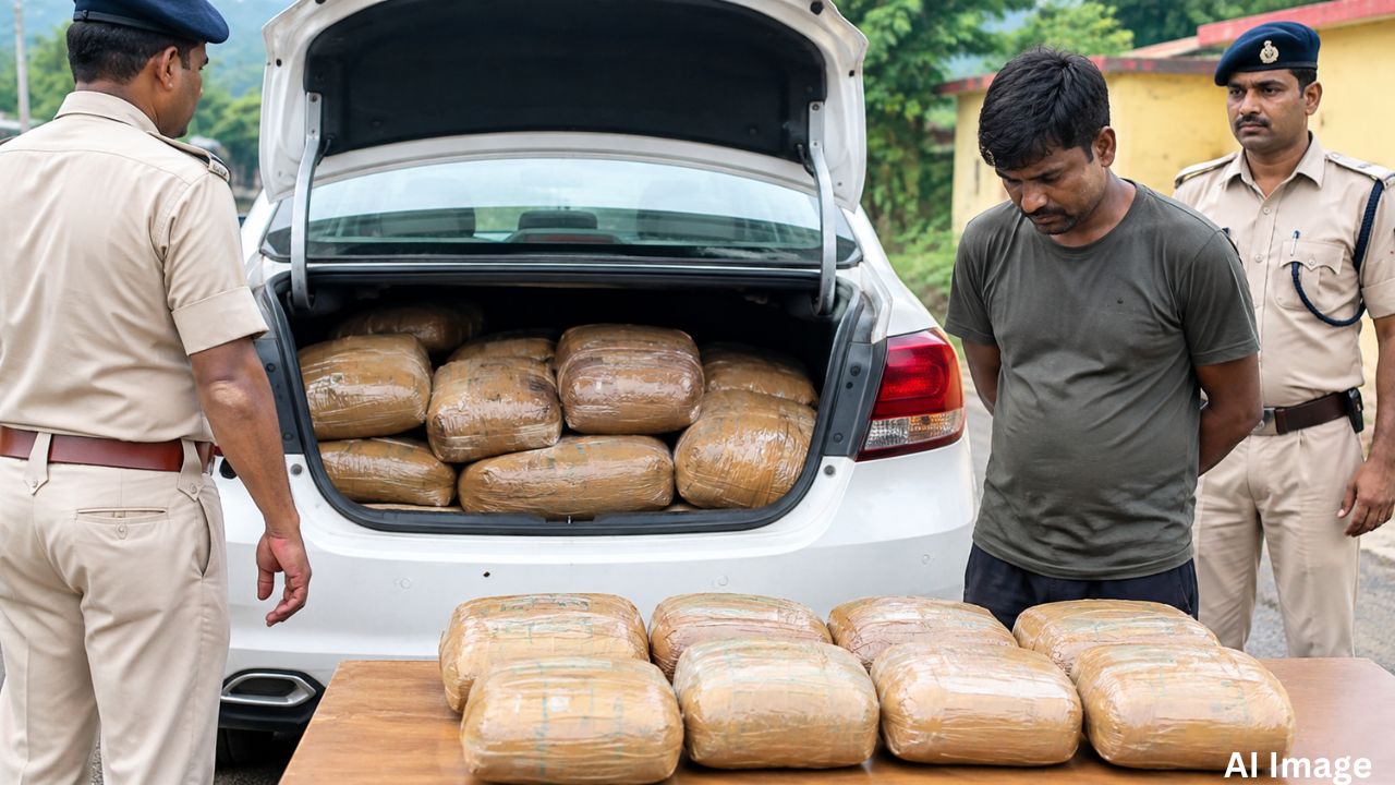 Bihar Ganja Smuggling, Betia Police,