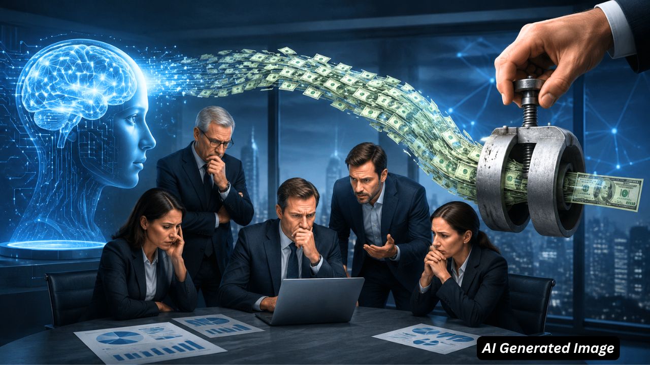 ai generated image of ai spending