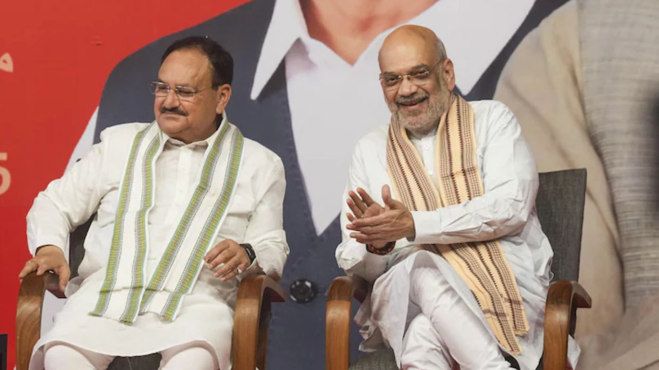JP Nadda and amit shah : Photo: PTI