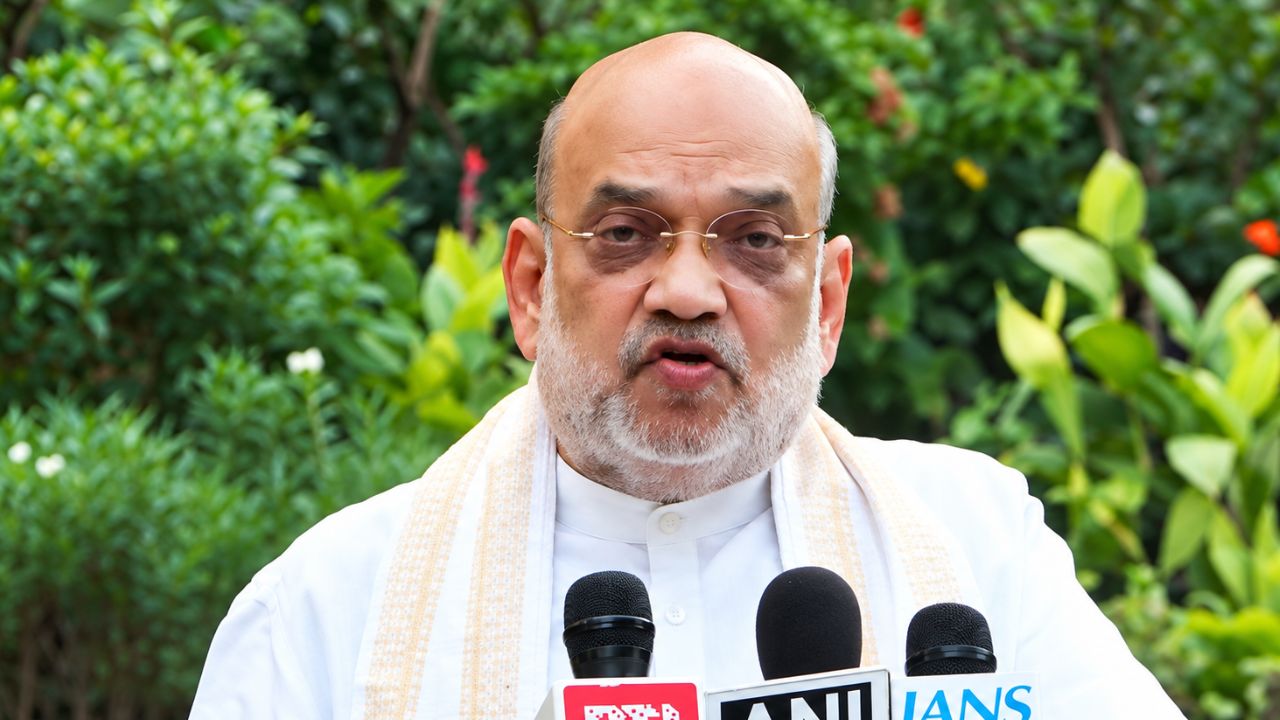 Union Home Minister Amit Shah Adressing Media अमित शाह