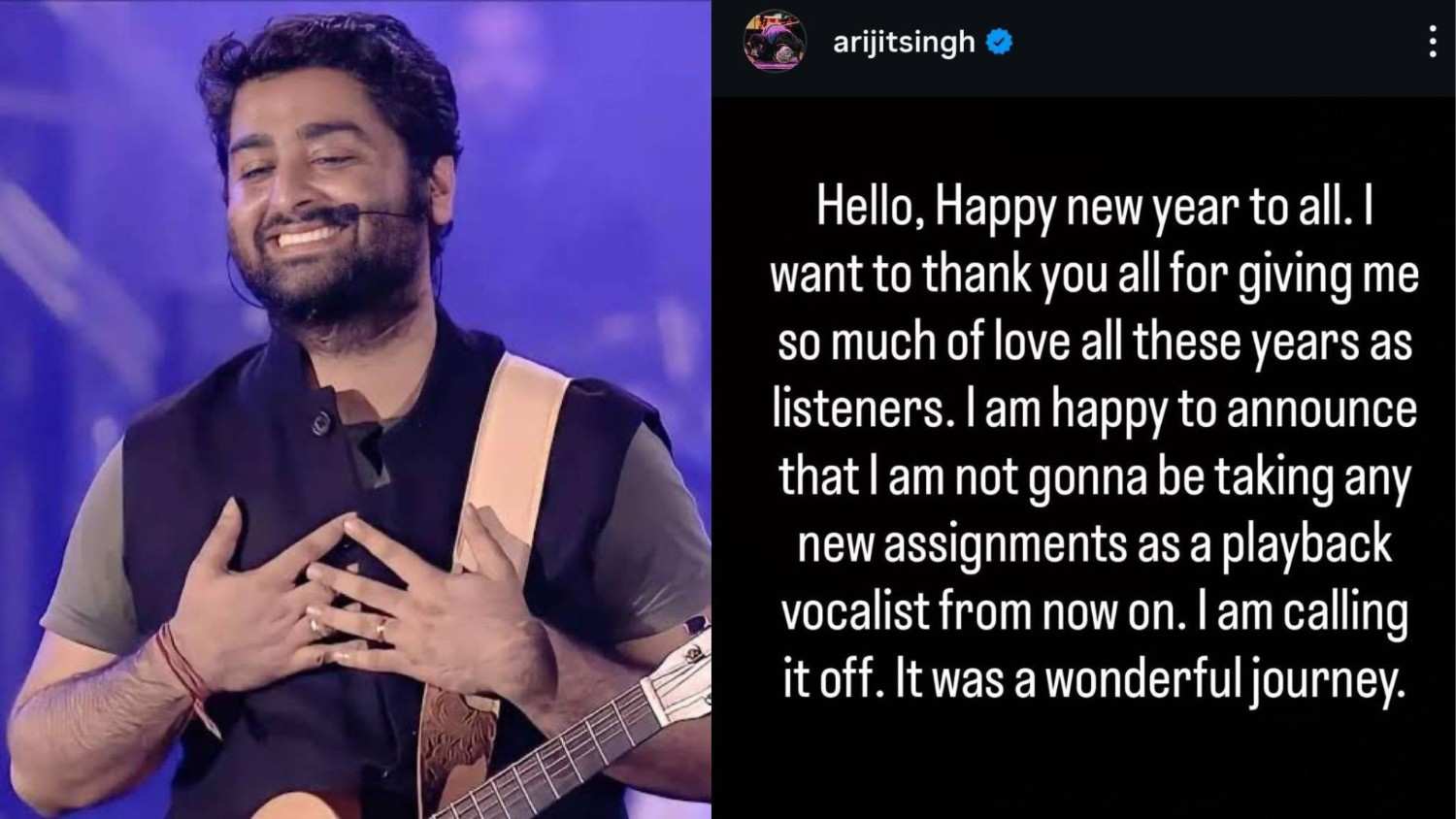 Arijit announces retirement