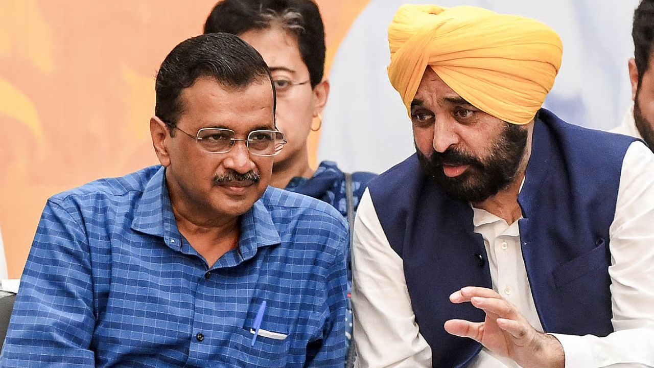 Arvind Kejriwal and Bhagwant Mann