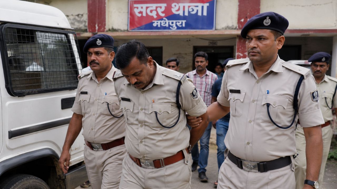AI generated image of drunked bihar assistant sub inspector