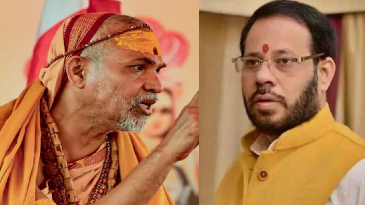 अविमुक्तेश्वरानंद और यश राकेश पाण्डेय । Photo Credit: Social Media