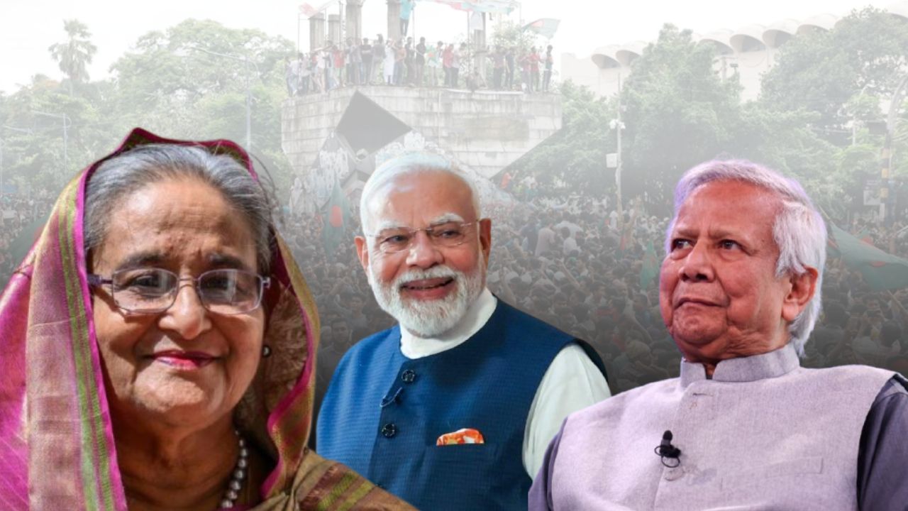sheikh hasina narendra modi and mohammad yunus