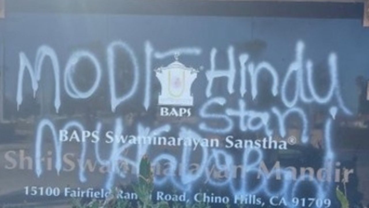 Temple Vandalised in US