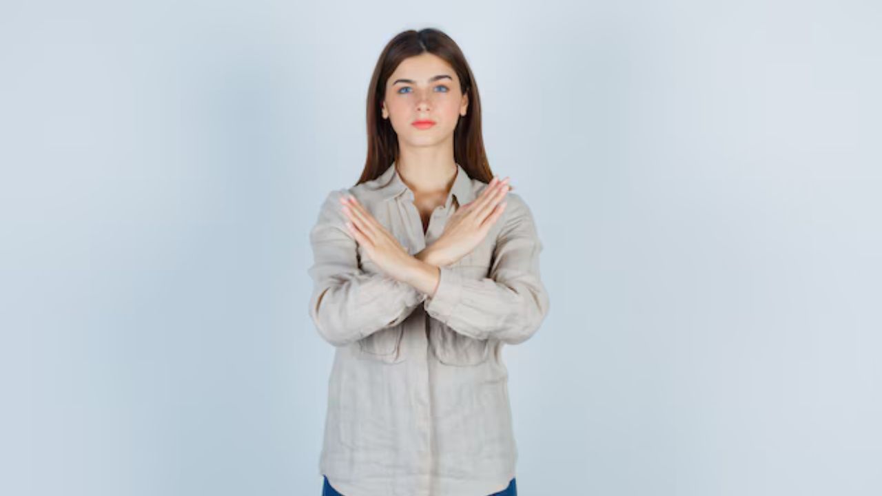 Woman saying no representative image