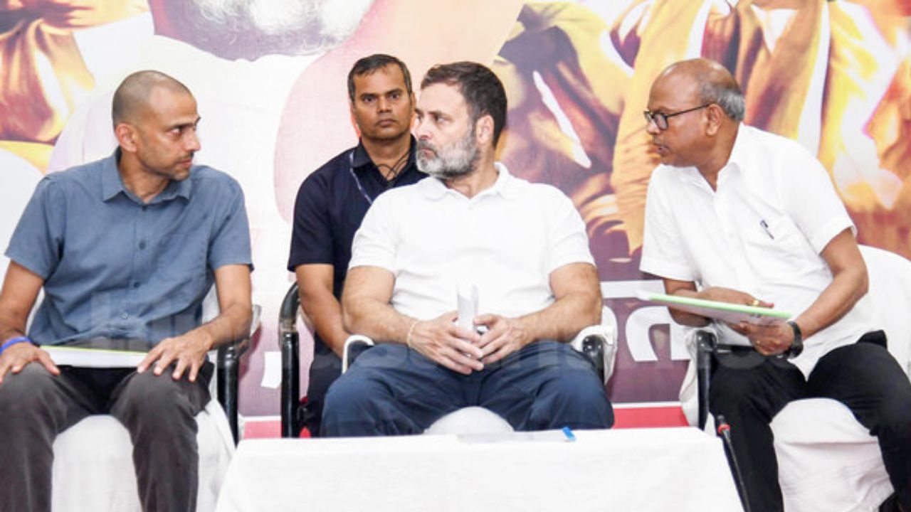 krishna allavaru rahul gandhi and rajesh ram