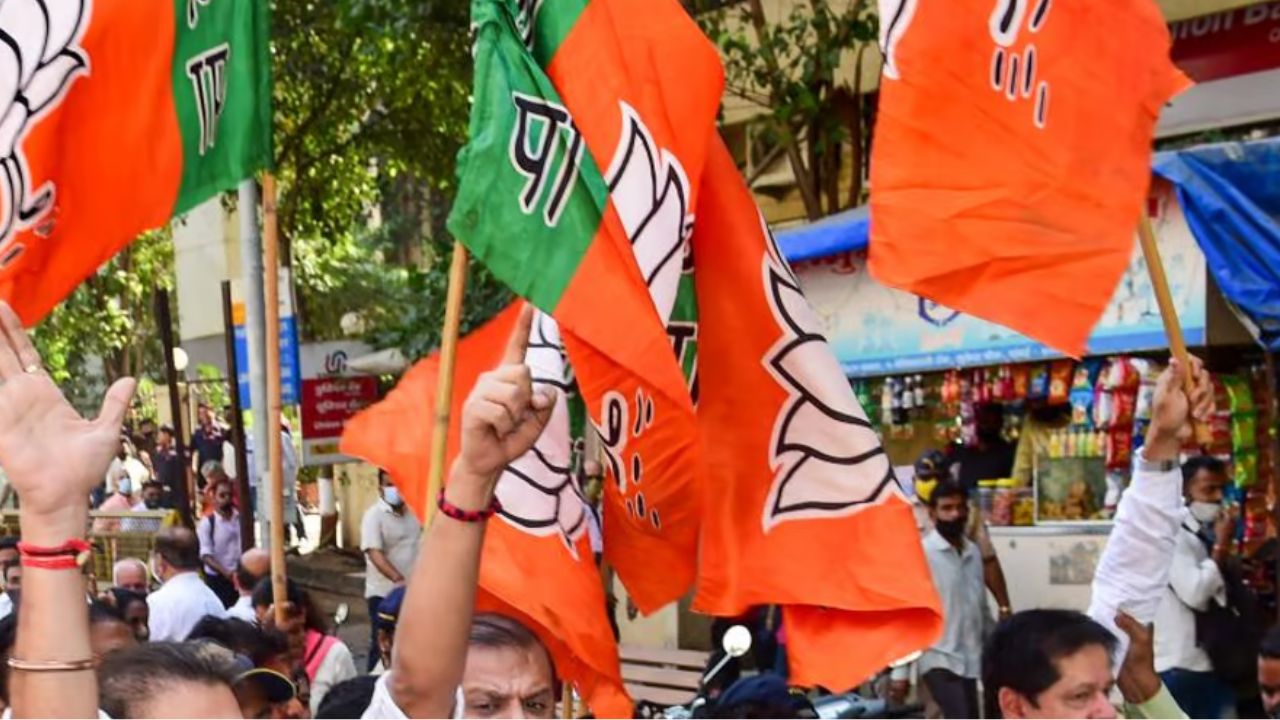 BJP Flag : Representative Image : PTI