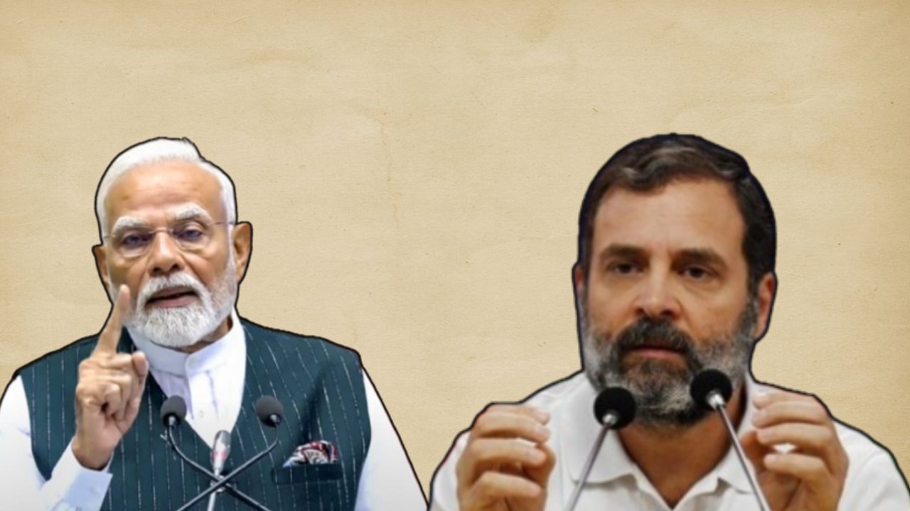 rahul gandhi and narendra modi