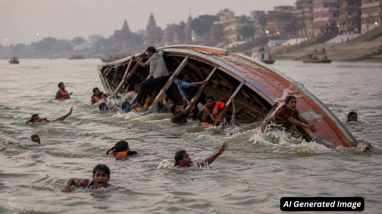 ai generated image of boat accident