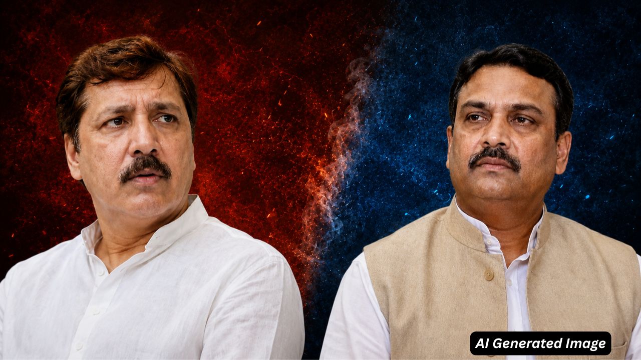 ai generated image of dhananjay singh vs brijesh singh