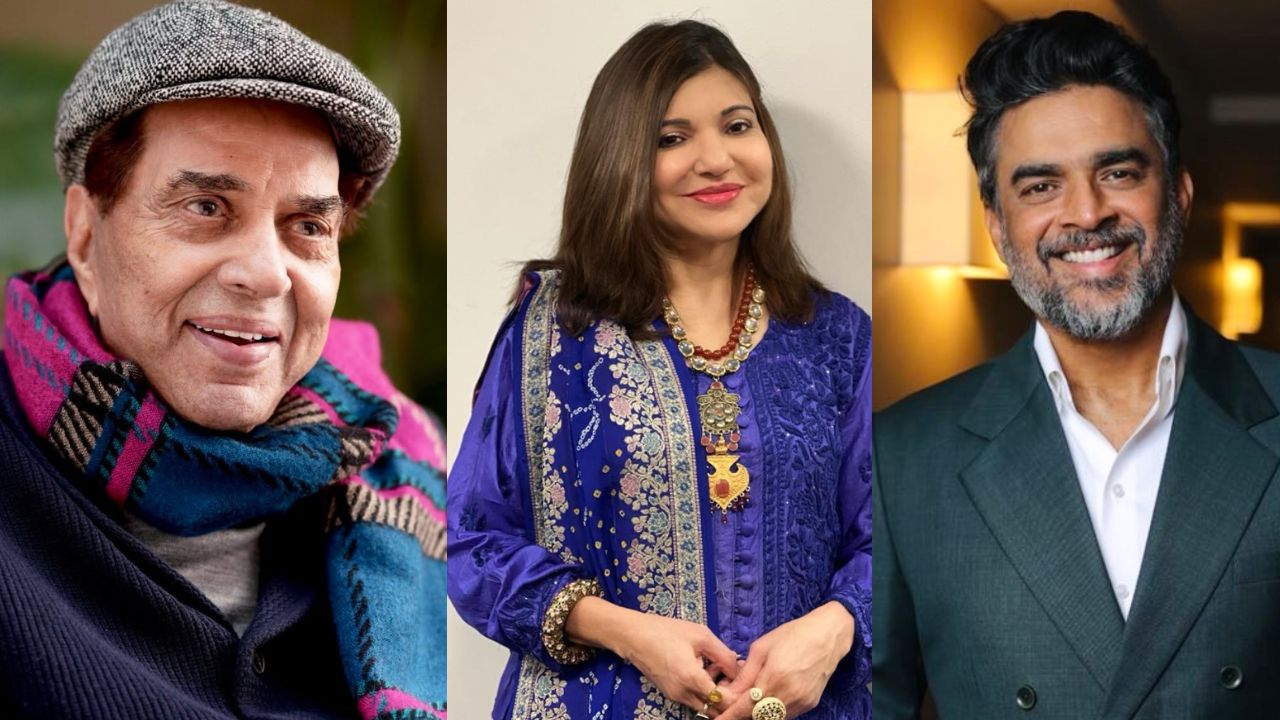 dharmendra, alka yagnik and r madhavan