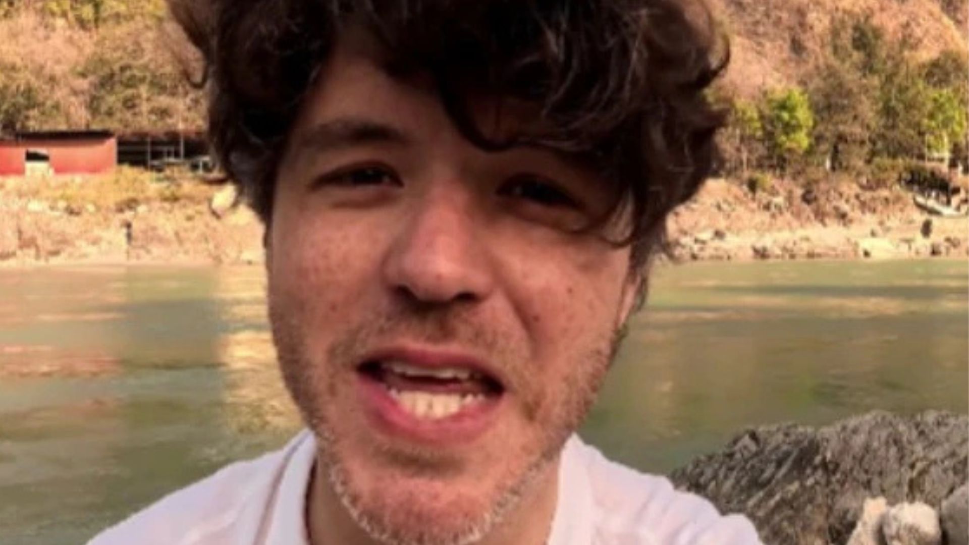 US traveller Charlie Evans