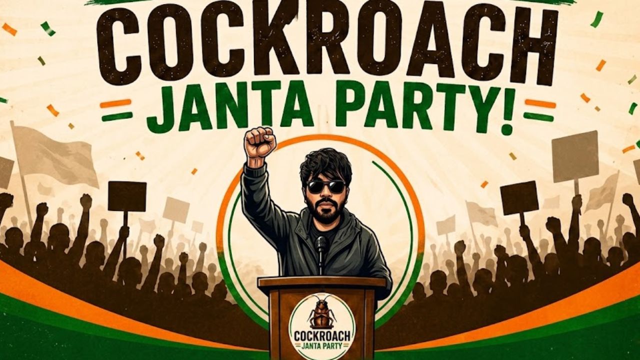 AI generated image of cockroach janata party