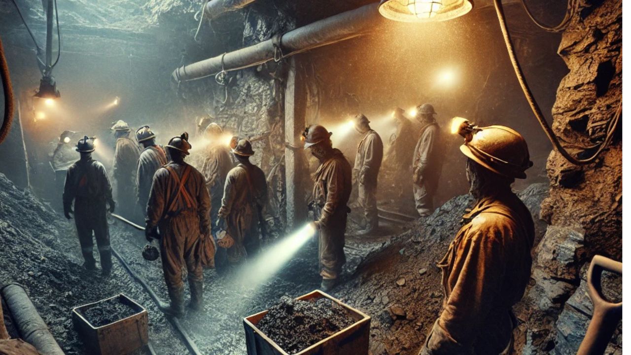 Coalmining workers 