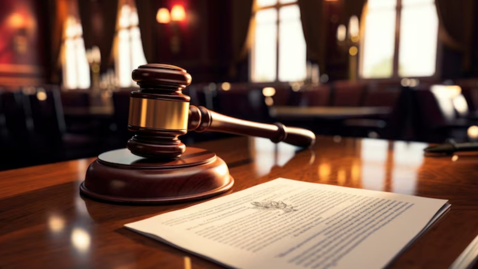 symbolic image of a courtroom 