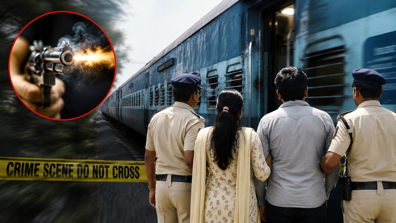 AI generated image of mvi women shoot her husband