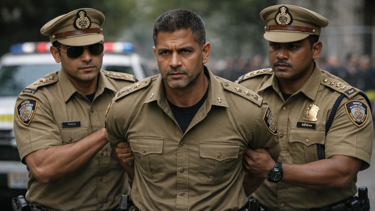 ai generated image of a man being arrested