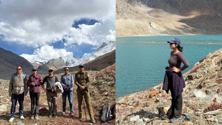 घेपन झील पहुचीं डीसी किरन भड़ाना, Photo Credit-Lahaul Administration  