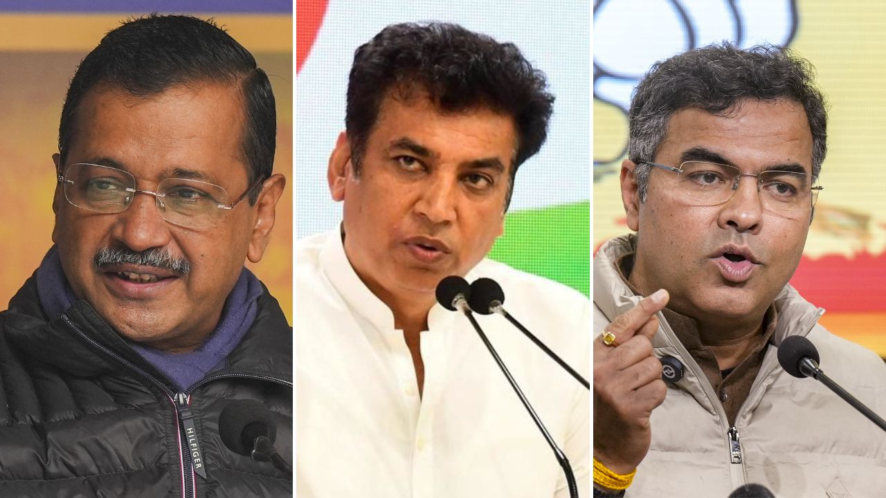parvesh verma arvind kejriwal and devender yadav