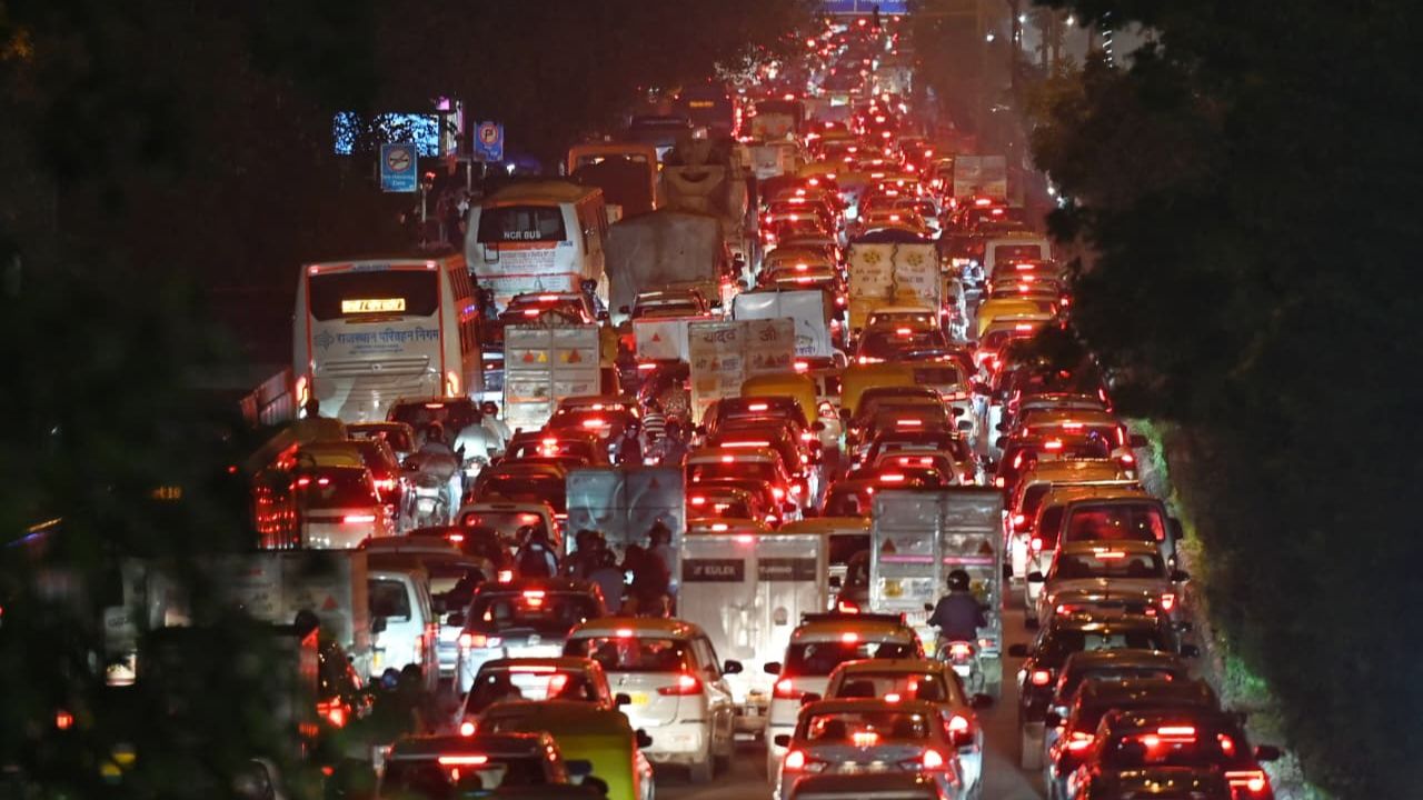 Delhi ncr traffic jam