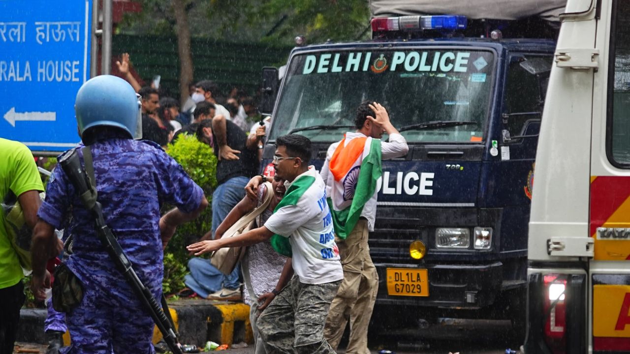 Delhi protest