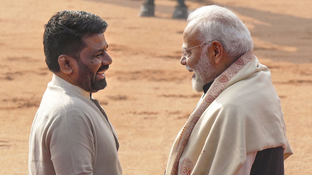 Sri Lankan President Dissanayake and PM Modi : PTI