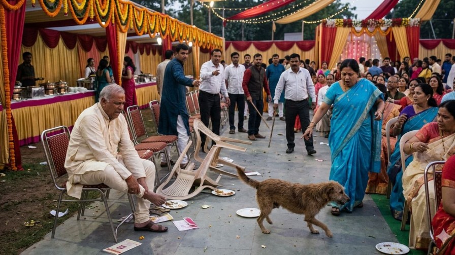 AI generated image of dog attack