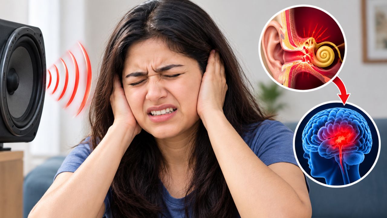 how loud image effect your ear