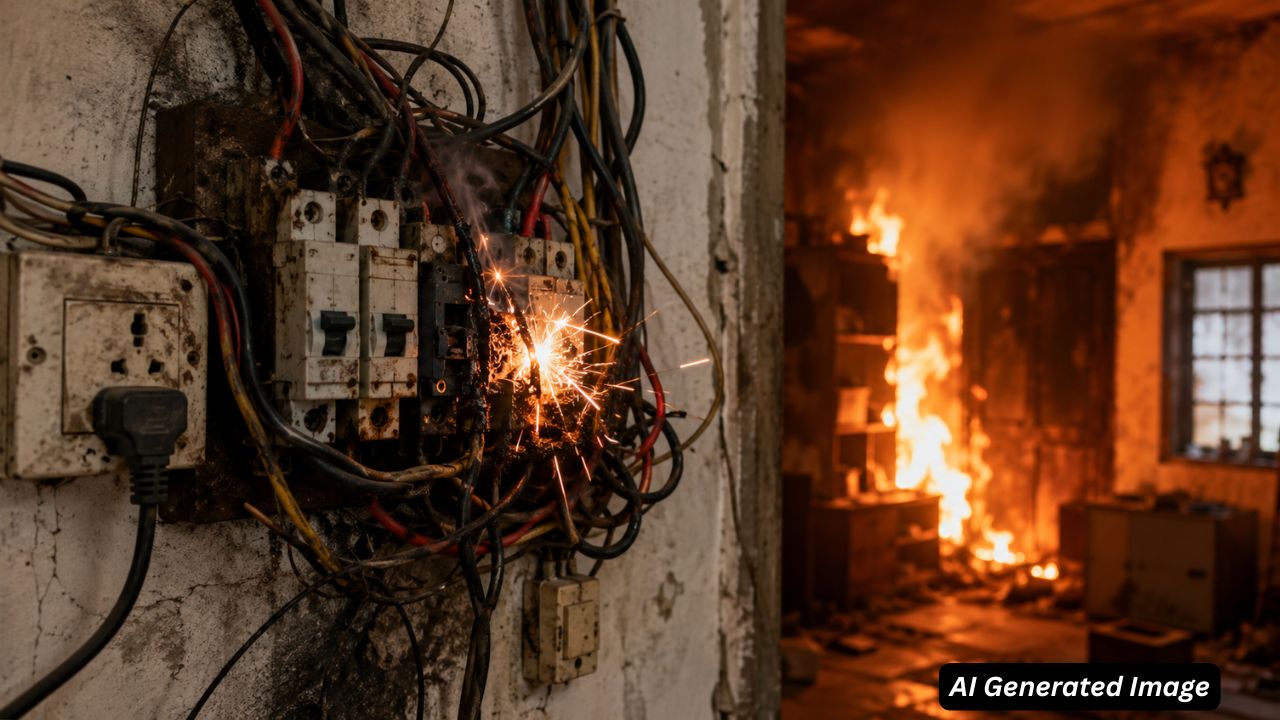 ai generated image of fire accidents
