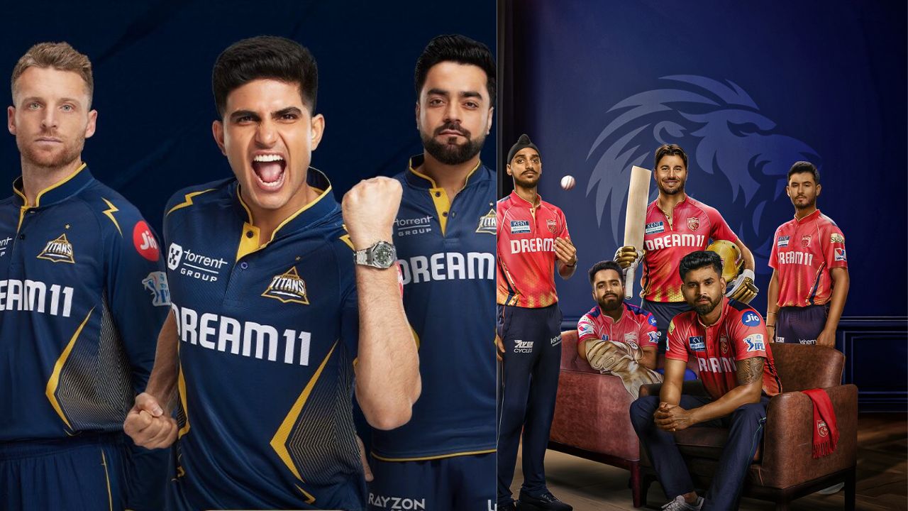 Team Punjab Kings and Gujarat Titans