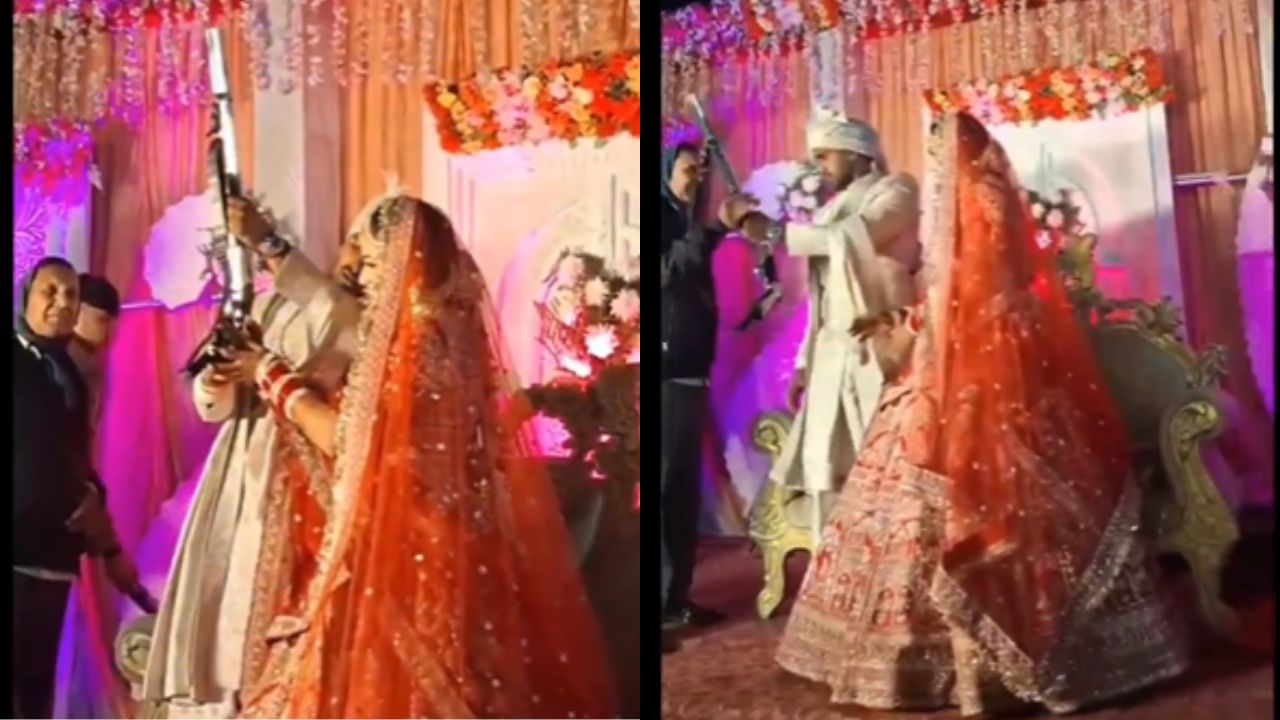 शादी में शूटिंग करते खिलाड़ी । Photo Credit: Screengrab