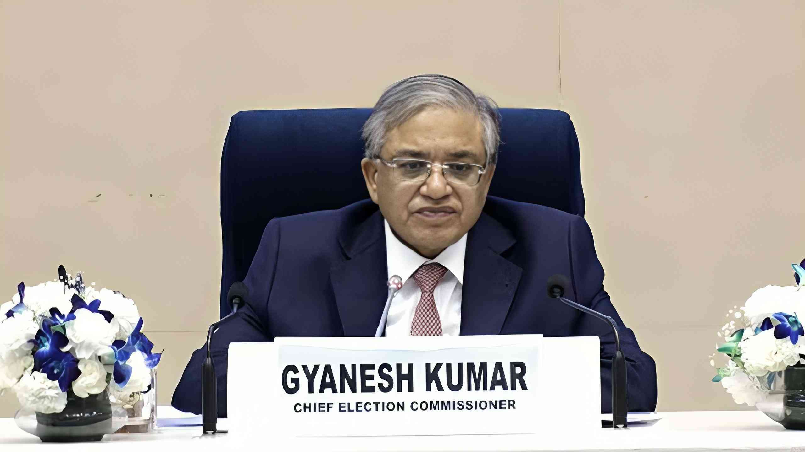 ज्ञानेश कुमार । Photo Credit: Screengrab