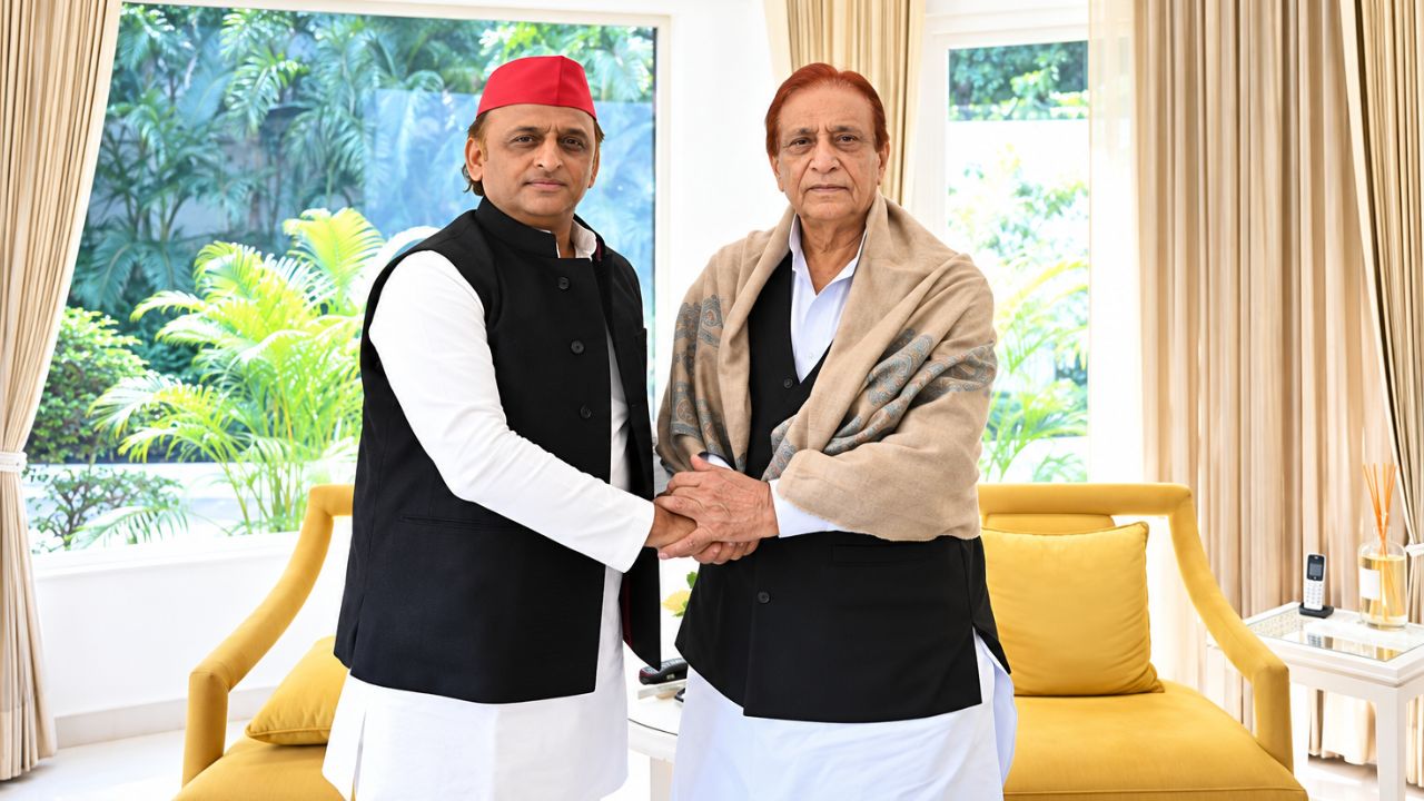 Akhilesh Yadav and Azam Khan