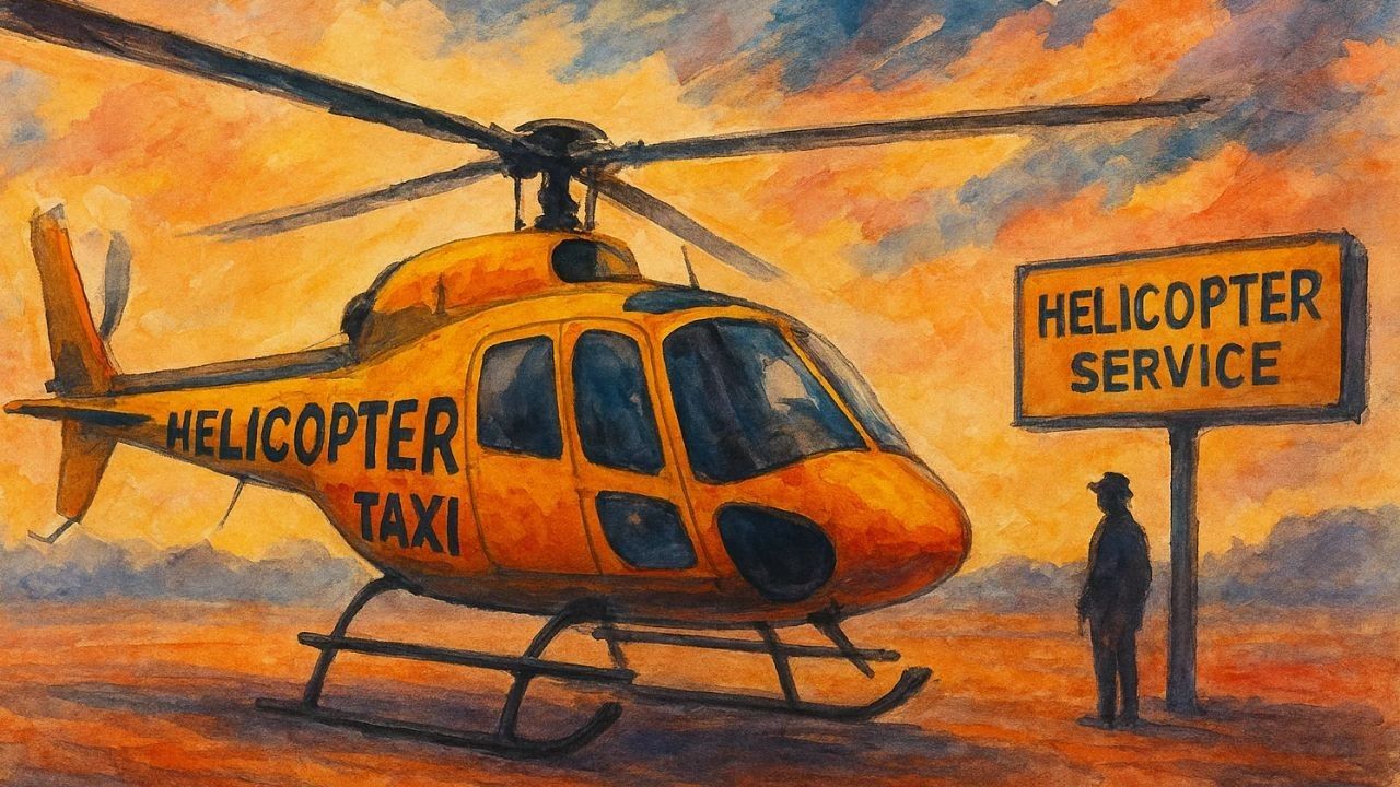 Helicopter service Delhi to Khatu Shyam.