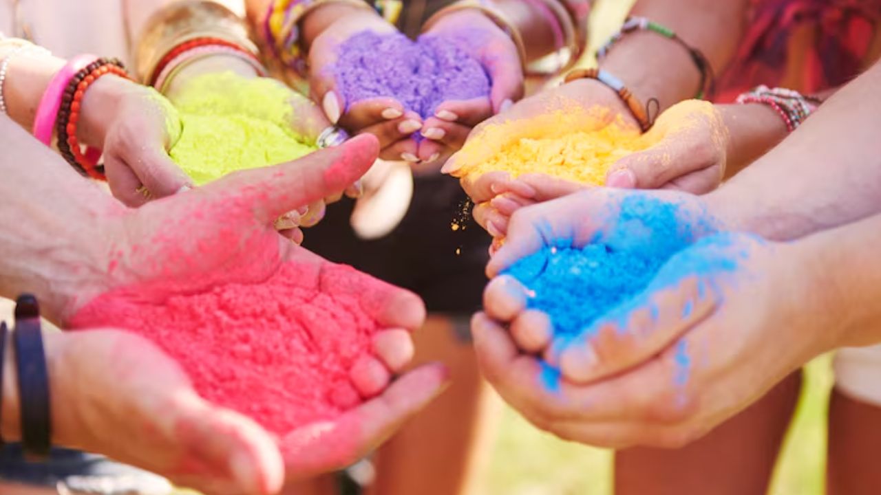 home made holi color