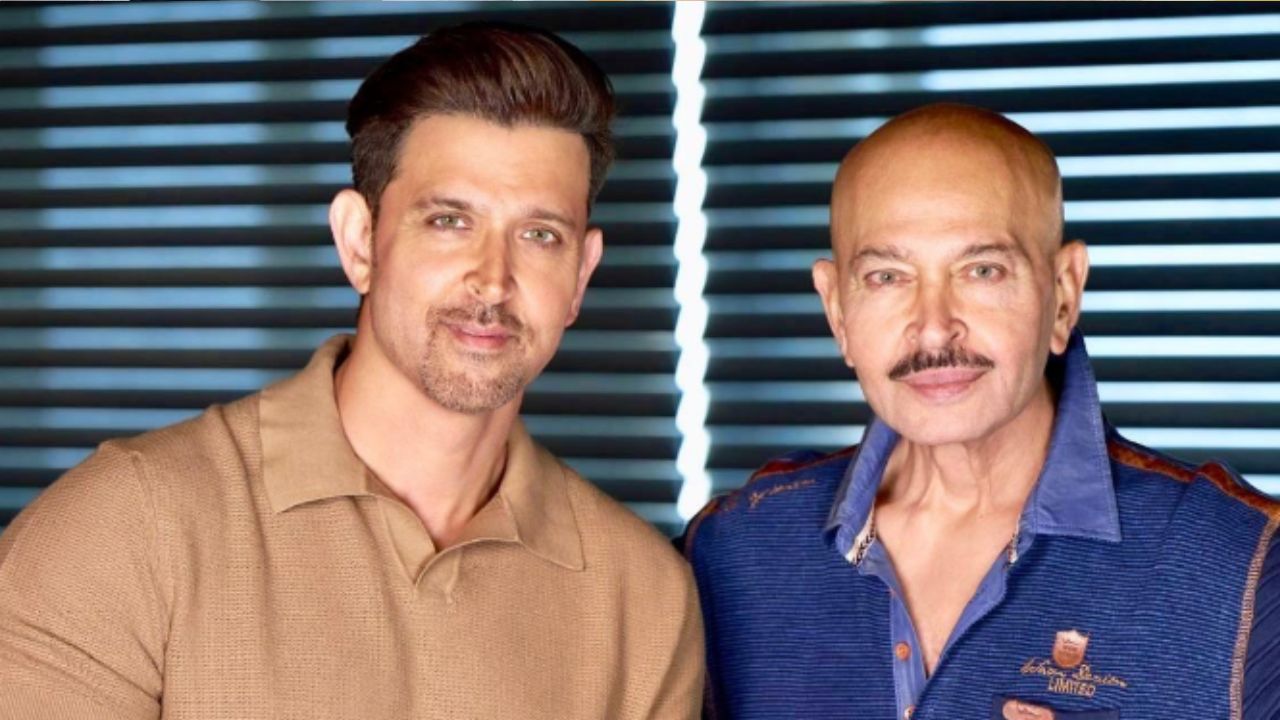 Hrithik Roshan and Rakesh Roshan