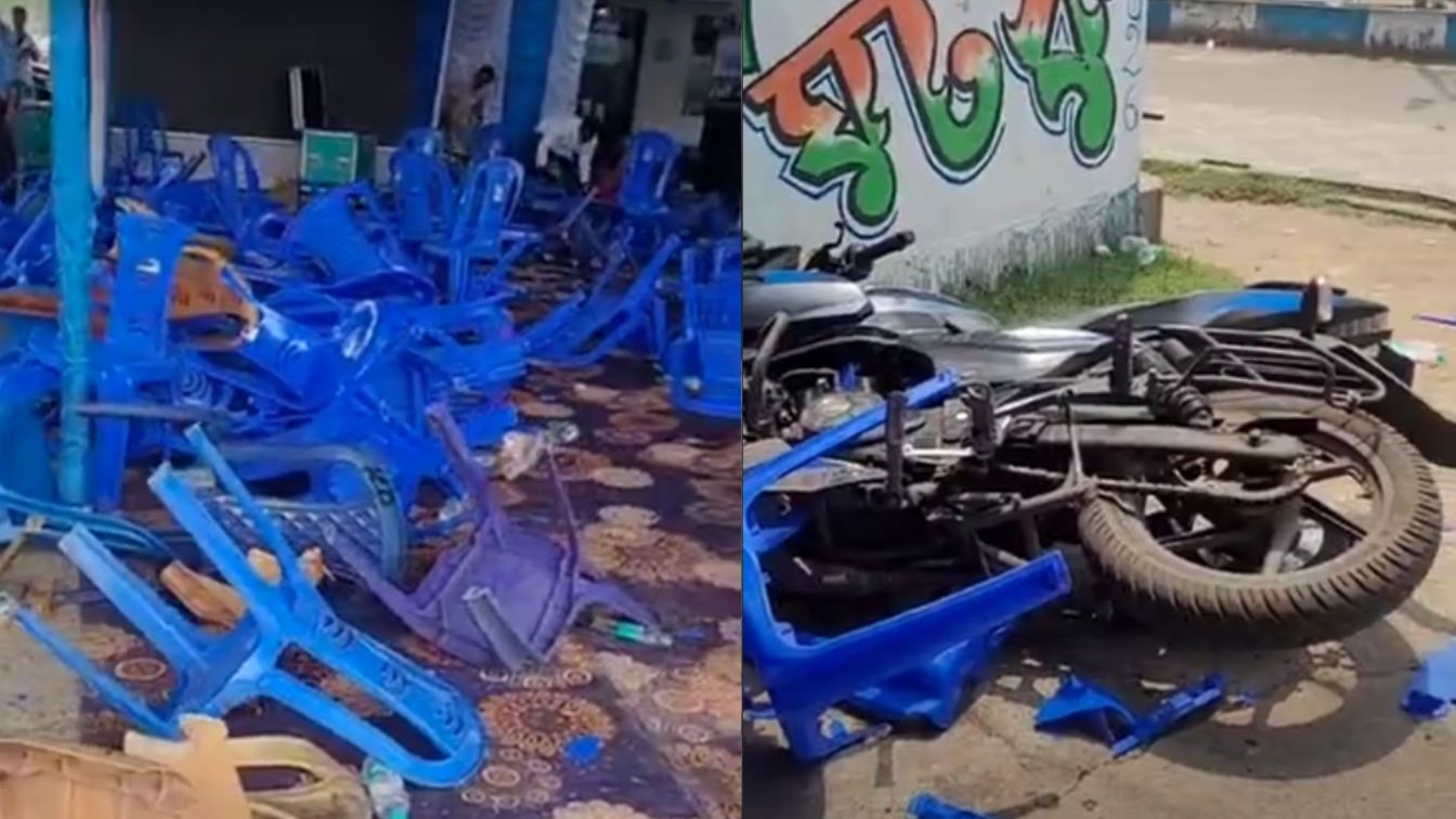 TMC and BJP workers clashed in Asansol