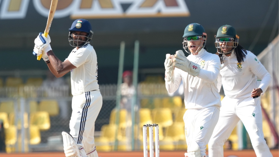 Sai Sudharsan Batting Guwahati Test