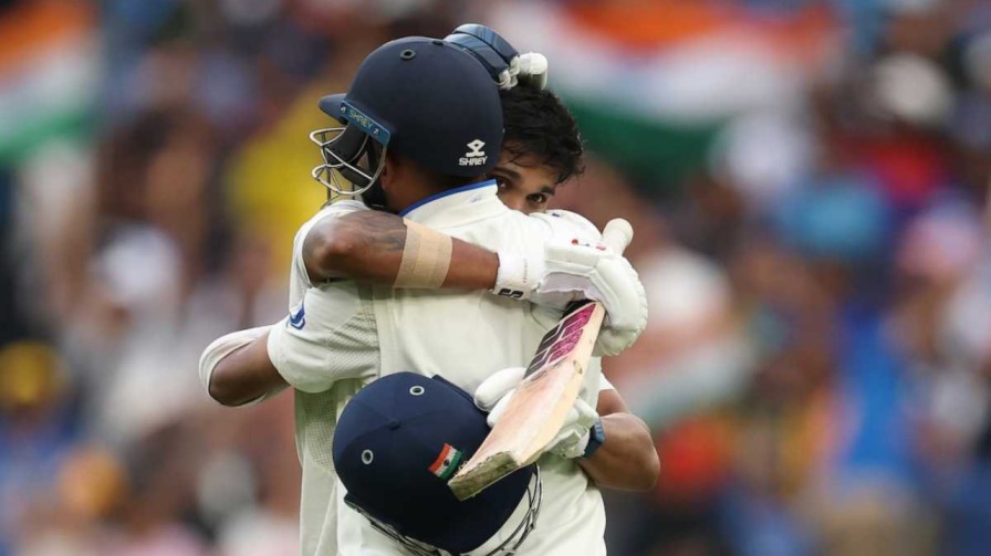 Nitish Kumar Reddy Celebrating Century