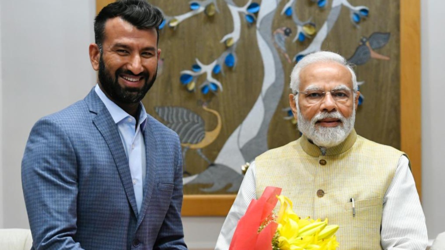 Cheteshwar Pujara PM Modi
